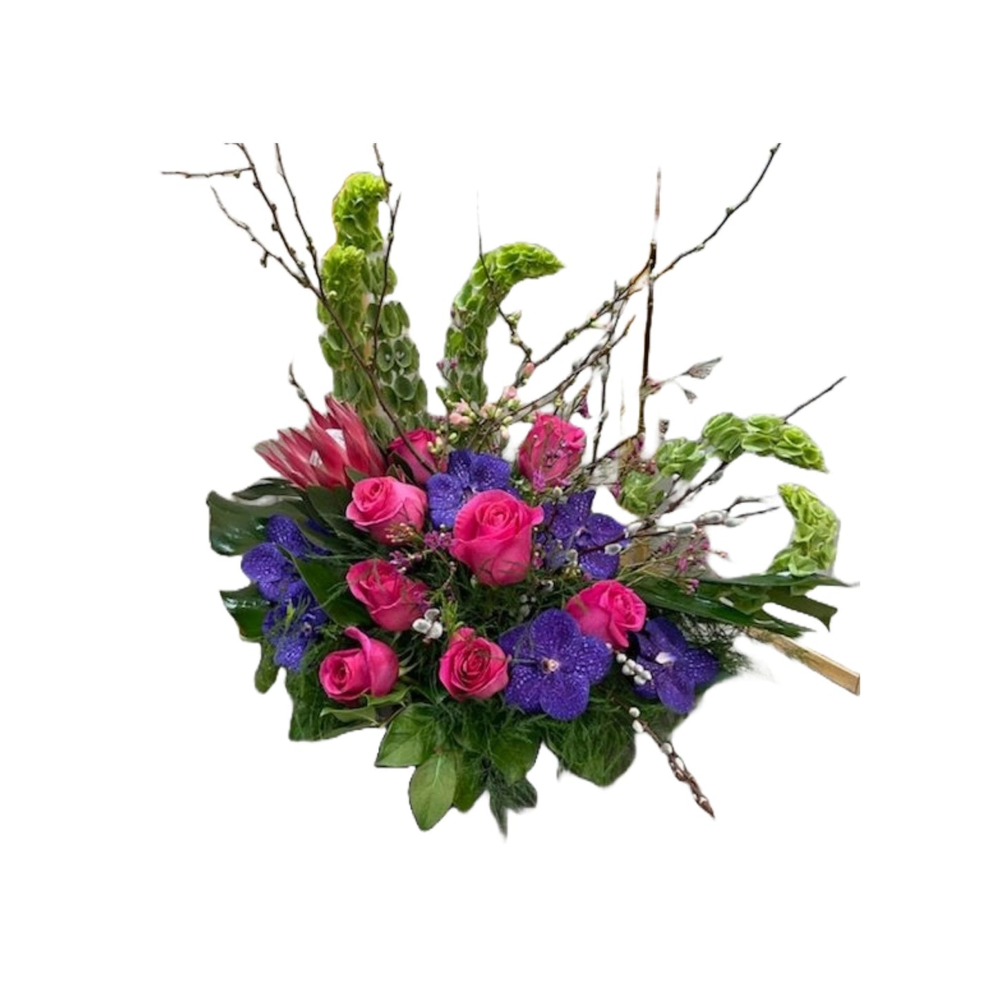 Valentine's Day Special - Roses & Purple Orchids