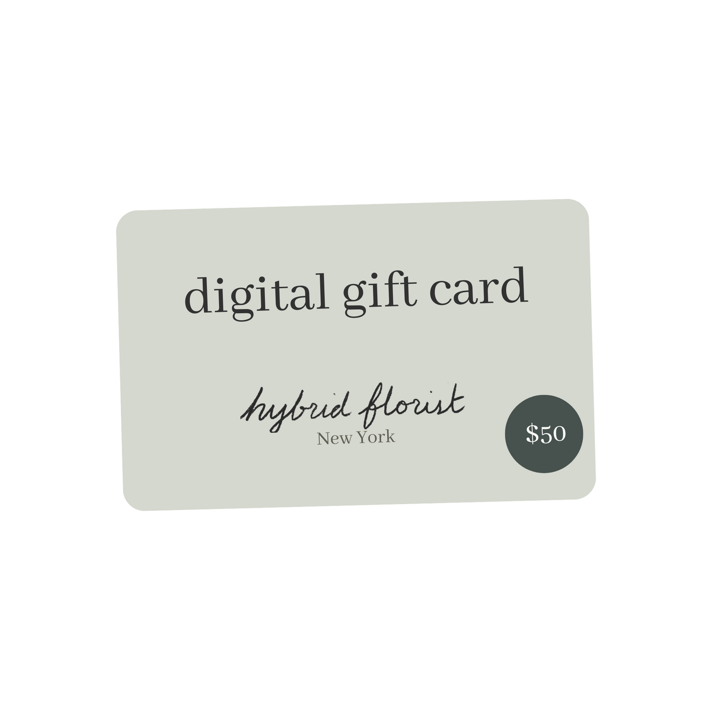 Digital Gift Card