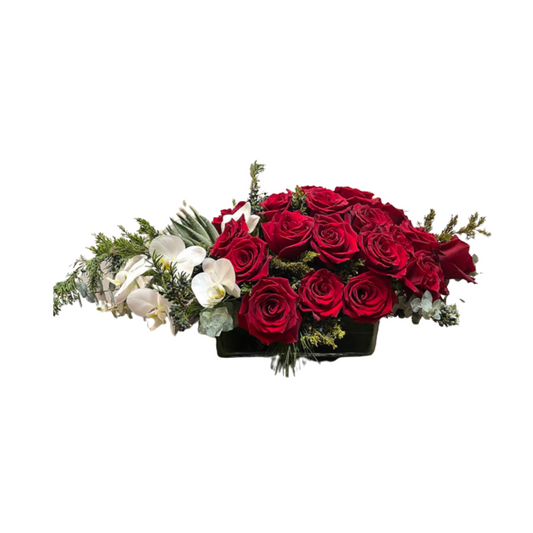 Valentine's Day Special - Red Roses & Orchids